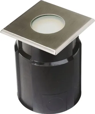 Produktbild von Easy Connect LED Einbauleuchte Edelstahl eckig 12x12cm IP65 4W GU10 320lm warmweiß 3000K
