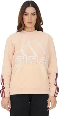Produktbild von adidas Damen W Q4 Bluv SWT Sweatshirt, Rubhal/Weiß, H10228 , Gr: S