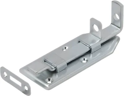 Immagine prodotto di VORMANN catenaccio per porta L.120 mm L.56 mm in acciaio zincato blu a manovella con contropiastra - 000106120Z