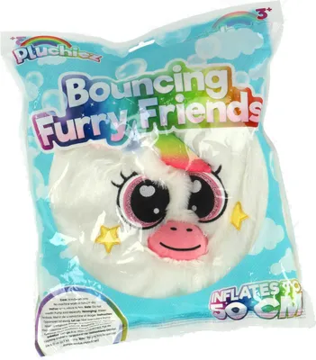 Immagine prodotto di Peluche unicorno Pluchiez - unicorno rimbalzante da abbracciare 50 cm