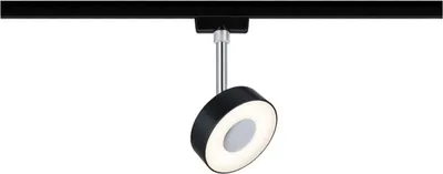Produktbild von Paulmann URail LED Einzelspot Circle schwarz matt chrom 9,8 cm 5 W
