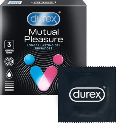 Obrázek produktu pro Durex Mutual Pleasure Prezerwatywy z wypustkami, 3 sztuki