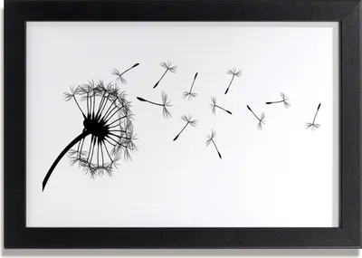Produktbild von Bild 30x20 MDF-Rahmen Wandkunst Löwenzahn Löwenzahn-Blume