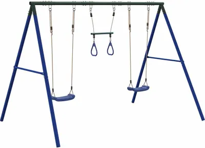 Produktbild von vidaXL Schaukel-Set mit Schaukelsitzen und Trapez