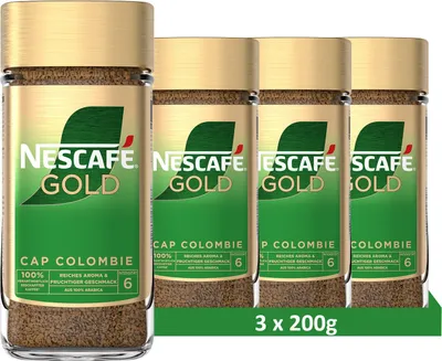 Produktbild von NESCAFÉ Gold Cap Colombie, löslicher Bohnenkaffee (3 x 200g)