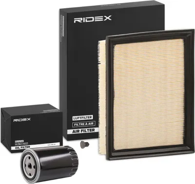 Produktbild von RIDEX Filterset Inspektionspaket Filtersatz für VW GOLF III (1H1) Golf IV Cabrio (1E) Golf III Cabrio (1E7) GOLF III Variant (1H5) Vento (1H2)