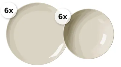 Produktbild von Tafelservice 12 tlg. Cecina creme