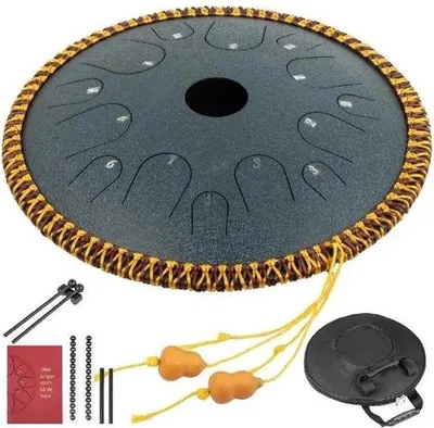 Immagine prodotto di Tongendrum in acciaio da 14 pollici, 14 note, Do minore, blu navy