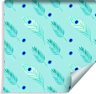 Obrázek produktu pro 10m VLIES TAPETE Role tyrkysová Tropical Leaves NATURE XXL