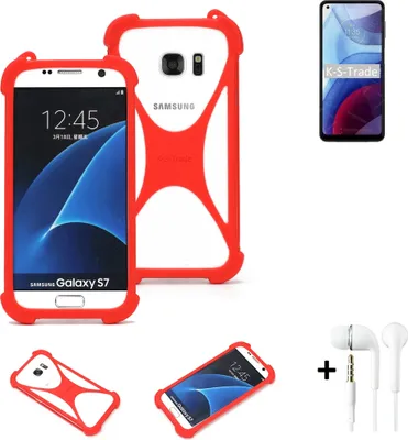 Produktbild von Handy-hülle + Kopfhörer kompatibel mit Motorola Moto G Power (2021) Schutz-hülle Bumper Silikon Schutz Hülle Cover Case Silikoncase Silikonbumper
