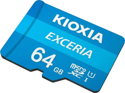 Obrázek produktu pro Kioxia Exceria, 64 GB, MicroSDXC, Třída 10, UHS-I, 100 MB/s, Class 1 (U1)