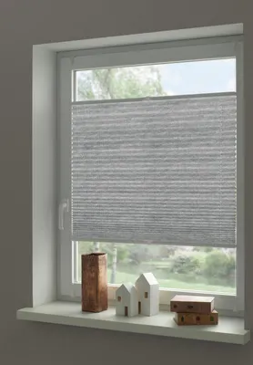 Produktbild von Gardinia EASYFIX Plissee Lilly Green grau 70 x 130 cm