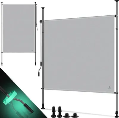 Produktbild von Famanu Sonnenschutzmarkise Ausziehbar 100 x 310 cm - Vertikaler Sonnenschutz für Balkon und Garten