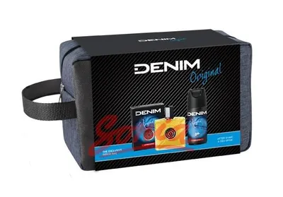 Produktbild von Denim Original Geschenkset for Man - After shave 100ml + Deodorant Spray 150ml + Kulturtasche-