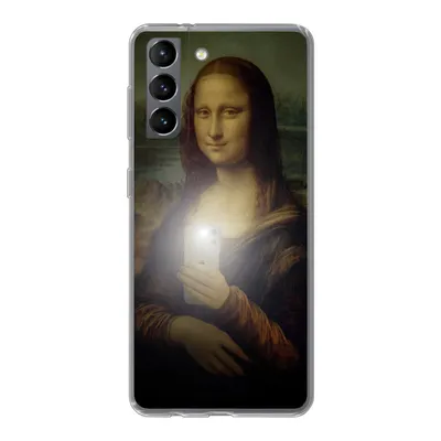 Produktbild von MuchoWow® Handyhülle Schutzhülle Hülle für Samsung Galaxy S21 Mona Lisa - Da Vinci - Telefon Silikon Softcase Handy Hülle - Softcase