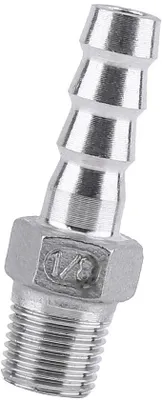 Image de Raccord fileté pour tuyau en acier inoxydable SS304, 1 pièce, 1/8" à 3/4"