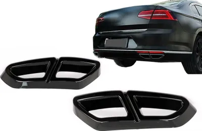 Obrázek produktu pro Koncovky tlumiče Rámeček tlumiče pro VW Passat B8 3G GTE / Alltrack 15-19 Černá.