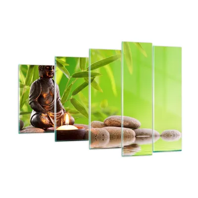Produktbild von Bilder auf glas - Buddhismus Feng Shui Spa Bambus - 150x100cm - Glasbilder - Wandbilder - Kunstdruck - Wanddekoration aus Glas - Glas Bilder - Wandbild auf Glas - GEG150x100-2392