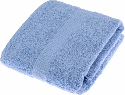 Produktbild von HOMESCAPES Frottee Duschtuch 100% Baumwolle Handtuch 70x130cm – hellblau