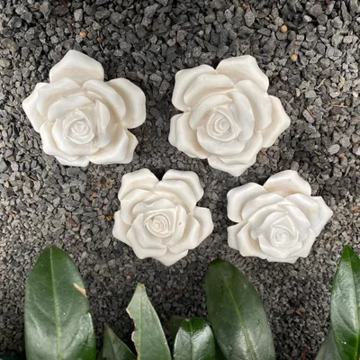 Produktbild von Gartenfigur 4er Set Rosen 5 cm