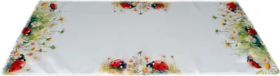 Produktbild von Tischdecke Tischläufer Druck Marienkäfer & Gänseblümchen Frühling 40 x 90 cm