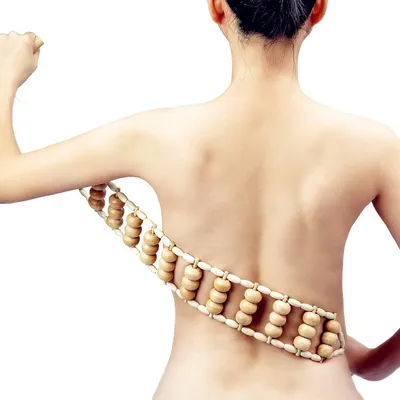 Produktbild von Holz-Rückenmassageroller-Seilwerkzeug, Lymphdrainage, Holztherapie-Massagegeräte, Maderoterapia Colombiana, tragbares Handrollgerät, Massagegurt für Rücken, Nacken, Schultern, Beine (glatt)