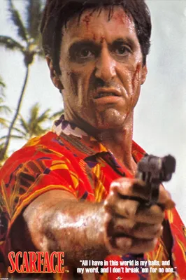 Obrázek produktu pro SCARFACE – HAWAIIANSKÁ KOŠILE – 61 x 91 cm – Plakát