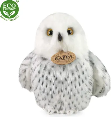 Produktbild von RAPPA Plschvogel Eule/Schneeeule 18 cm ECO-FRIENDLY