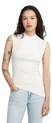 Produktbild von G-STAR Women's 2nd Skin Mock t sl wmn, Size: XXL, Color White