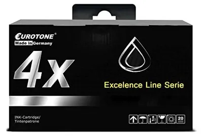Eurotone 4x Tonerkartusche kompatibel mit Epson 27XL + T2711 Schwarz – Produktansicht 1