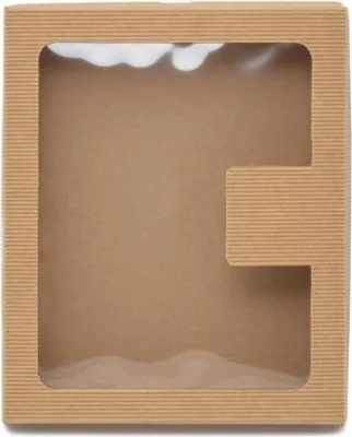 Produktbild von Dekorative Geschenkbox mit Fenster 230 x 187 x 38 mm mit Deckel