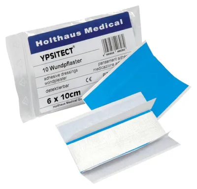 Zdjęcie produktu dla Holthaus Medical 40628 Holthaus Medical Pflaster YPSITECT® 40628 blau 6,0 x 10,0 cm, 10 St.