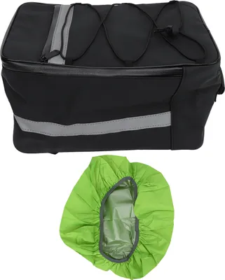 Immagine prodotto di Borsa portapacchi posteriore per bicicletta impermeabile portabici riflettente con grande capacità con copertura antipioggia per bici all'aperto 15 l