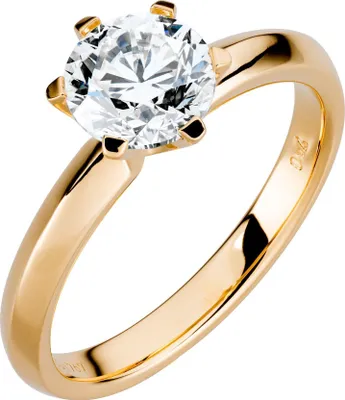 Produktbild von Orolino Ring 750/- Gold gelb 054 (17,2) Brillant weiß 067370143-1