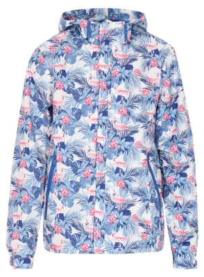 Produktbild von Herren Jacke Pink S mit Flora und Fauna Print, Kragen, durchgehender Knopfleiste und verstellbaren Manschetten