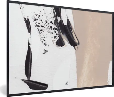 Produktbild von MuchoWow® Gerahmtes Poster Farbe - Design - Abstrakt 90x60 cm - Poster mit Schwarzem Bilderrahmen Wandposter Rahmen Foto Bilder - Fotorahmen - Foto-Plakat
