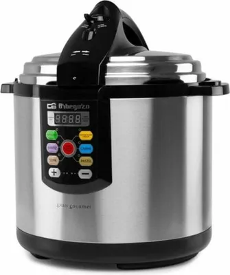 Produktbild von Orbegozo HPE 8075, 8 l, 1400 W, Schwarz, Edelstahl, LCD, 24 h, Tasten