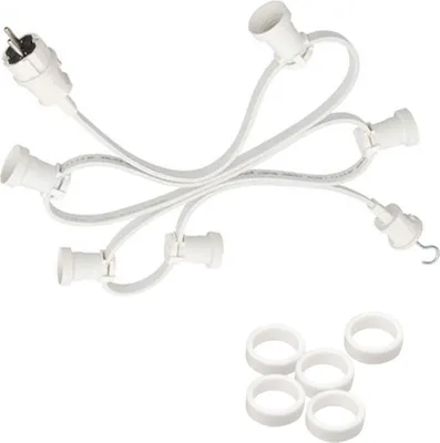 Produktbild von Illu-/Partylichterkette 10m - Außenlichterkette weiß - Germany - 20 x E27 Schraubfassung
