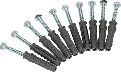 Produktbild von KOTARBAU® Universaldübel mit Hexkopfschraube Satz 10 Stk. 12x60mm Verbindungselemente aus Metall und Kunststoff