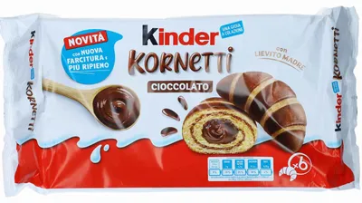 Produktbild von Kinder 8000500457658, Croissant, Schokolade, 270 g, 45 g, 408 kcal, 1709 kJ