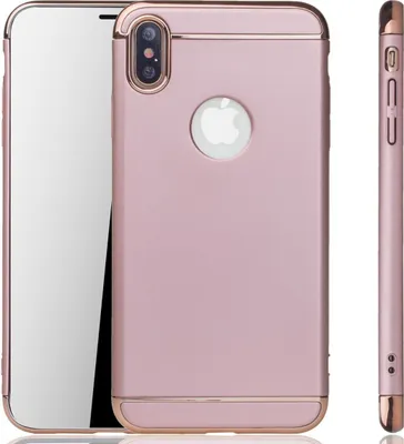 Produktbild von Apple iPhone XS Handy Hülle Schutz Case Bumper Hard Cover Pink