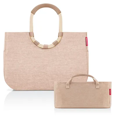 Produktbild von reisenthel loopshopper L Tasche Einkaufstasche frame twist coffee OR6043 + Organizer twist coffee BX6041