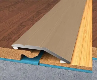 Obrázok produktu pre Vyrovnávacia lišta (profil) Bronz - Lišta 2700x42x14 mm