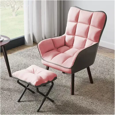 Image de Fauteuil - Fauteuil à accoudoirs - Fauteuil de relaxation - Fauteuil relax - Pouf - Avec repose-pieds - Dossier ergonomique haute densité