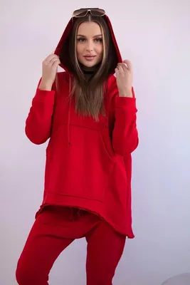 Immagine prodotto di Set con pantaloni larghi rossi