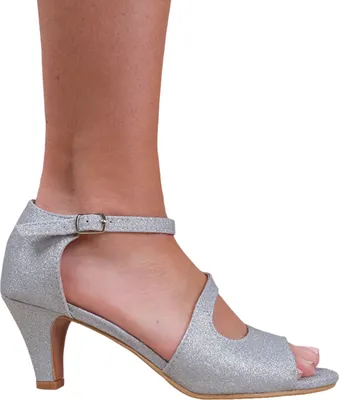 Produktbild von Where´s That From - Damen Hohe Absätze "Beatrice", Kunstleder WM530 (39 EU Extraweit) (Silber)