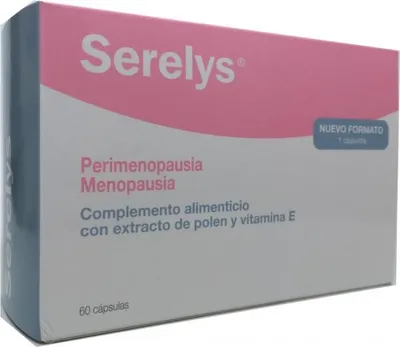 Produktbild von Serelys Perimenopausia Menopause Nahrungsergänzungsmittel 60 Kapseln
