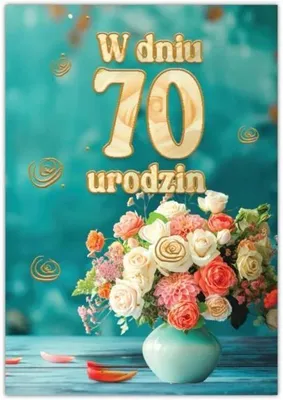 Zdjęcie produktu dla Karnet Silver 70 urodziny - Trend