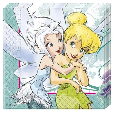 Obrázek produktu pro Disney Fairies 2vrstvé papírové ubrousky 33x33cm