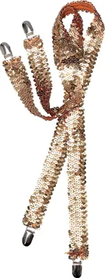 Immagine prodotto di Bristol Novelty bretelle unisex in paillettes per adulti BN1441 (taglia unica) (oro)